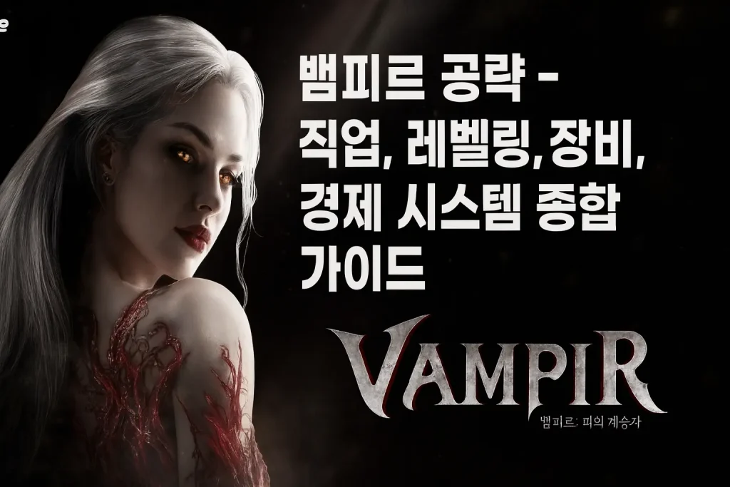 뱀피르 공략 - 직업, 레벨링, 장비, 경제 시스템 종합 가이드