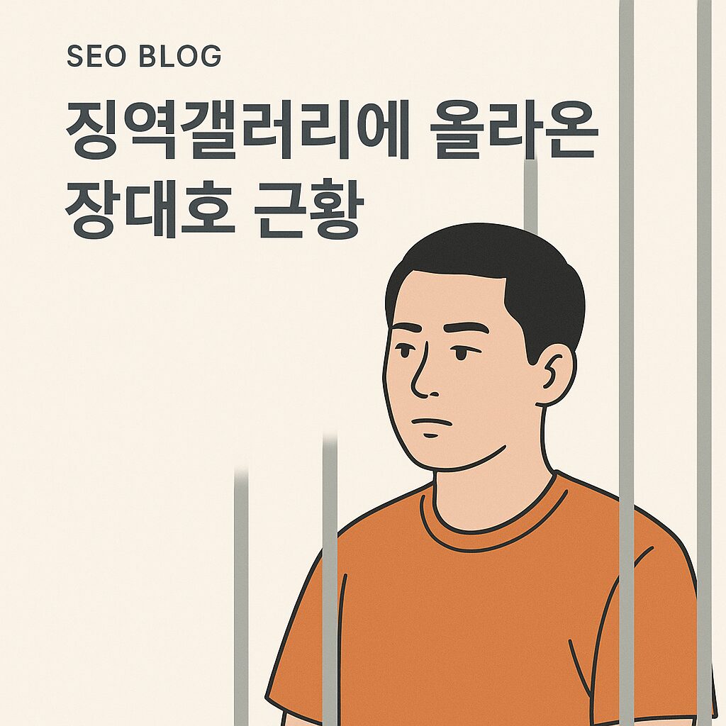 징역갤러리에 올라온 장대호 근황
