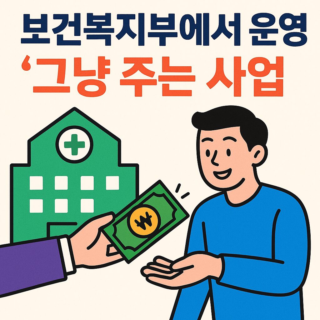 보건복지부에서 운영 중인 그냥 주는