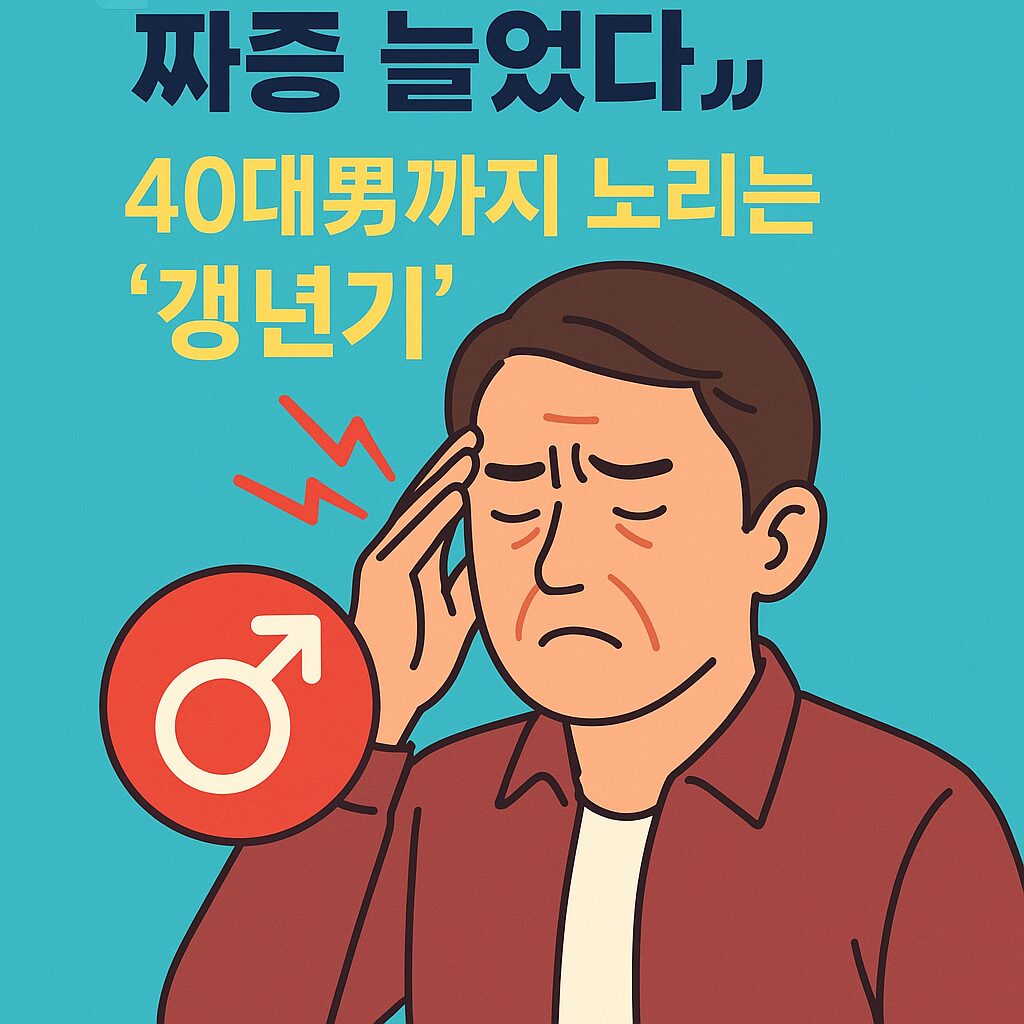 갑자기 성기능 뚝 짜증 늘었다