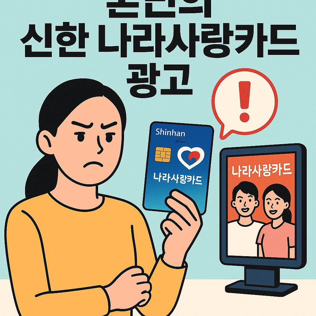 논란의 신한 나라사랑카드 광고