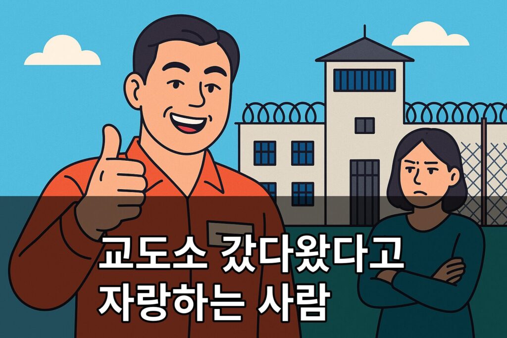 교도소 갔다왔다고 자랑하는 사람