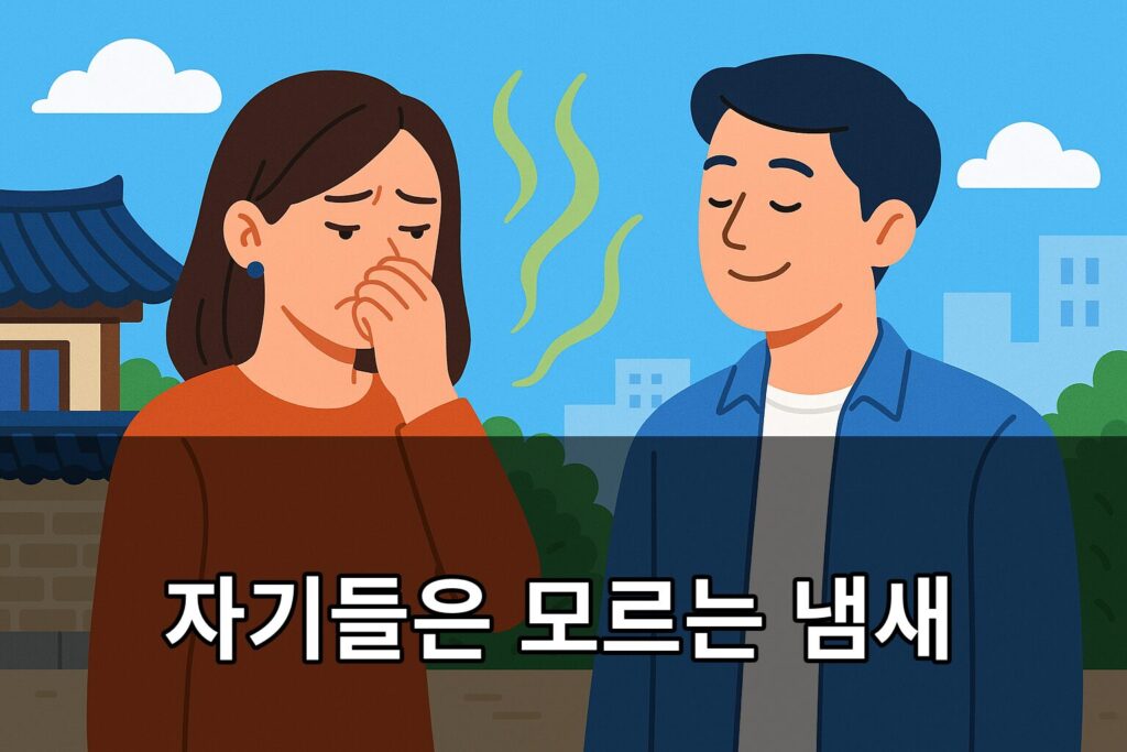 자기들은 모르는 냄새