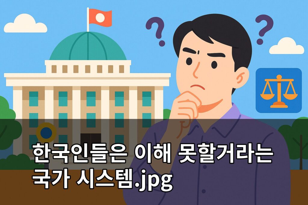 한국인들은 이해 못할거라는 국가 시스템