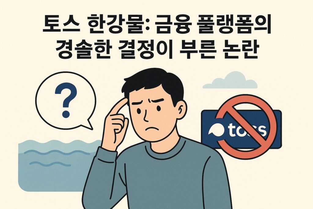 토스 한강물