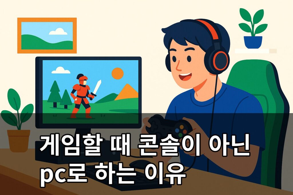 게임할 때 콘솔이 아닌 pc로
