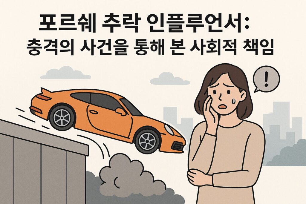 포르쉐 추락 인플 루 언서