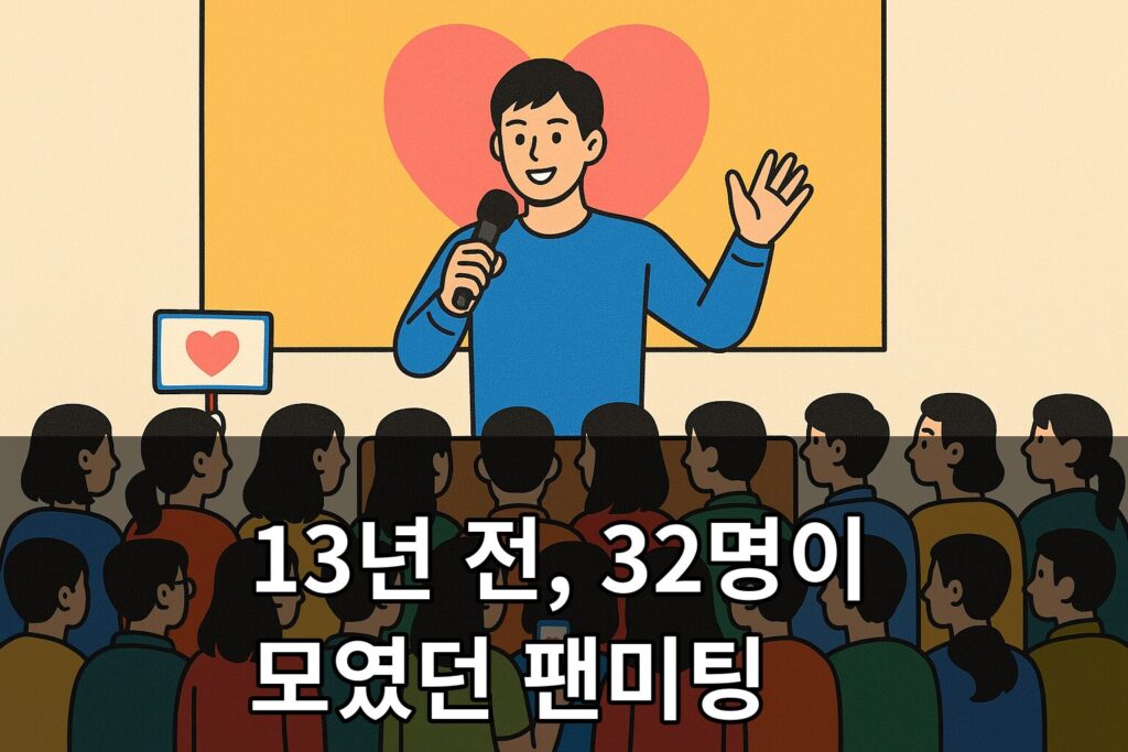 13년 전 32명이 모였던 팬미팅