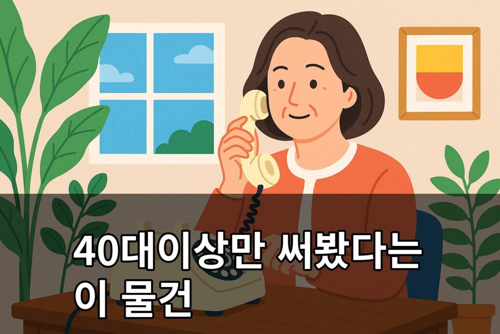40대이상만 써봤다는 이 물건
