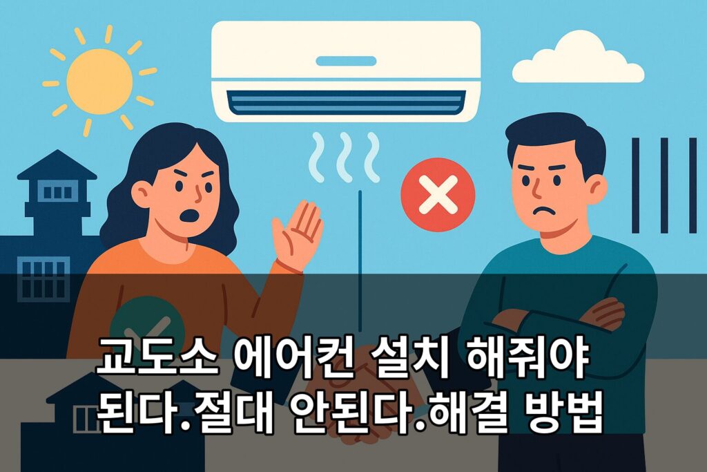 교도소 에어컨 설치 해줘야 된다