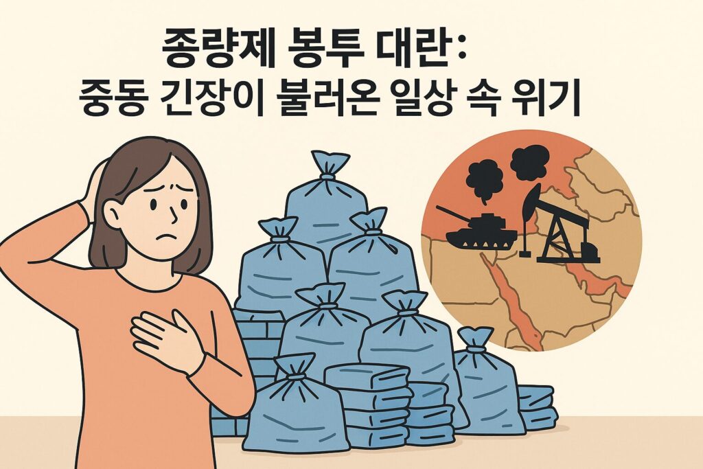 종량제 봉투 대란