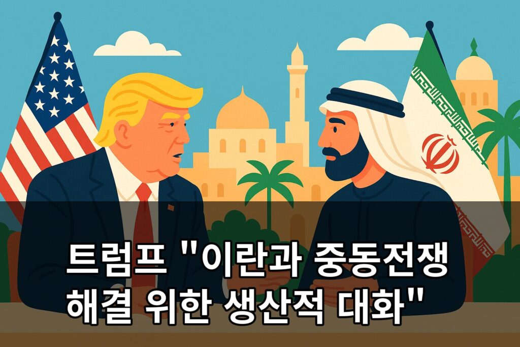 트럼프 이란과 중동전쟁 해결 위한