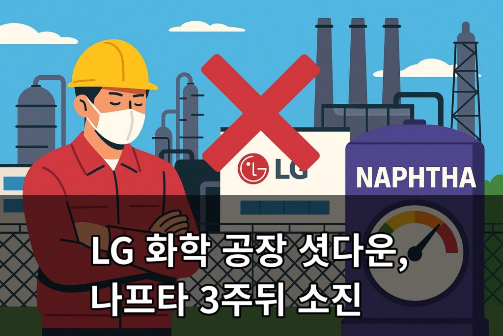 LG 화학 공장 셧다운 나프타