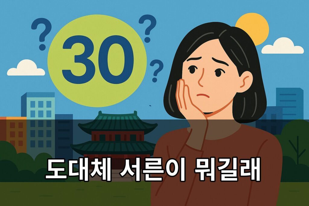 도대체 서른이 뭐길래