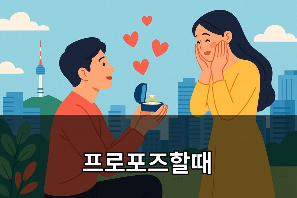 프로포즈할때