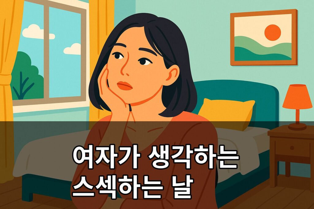 여자가 생각하는 스섹하는 날