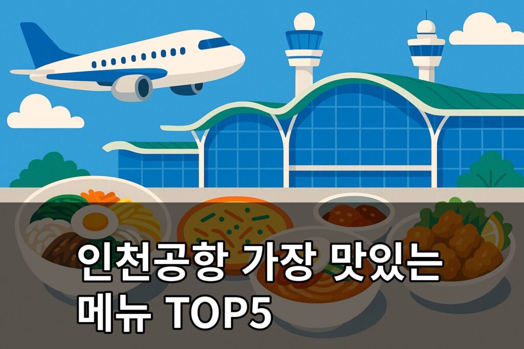 인천공항 가장 맛있는 메뉴 TOP5