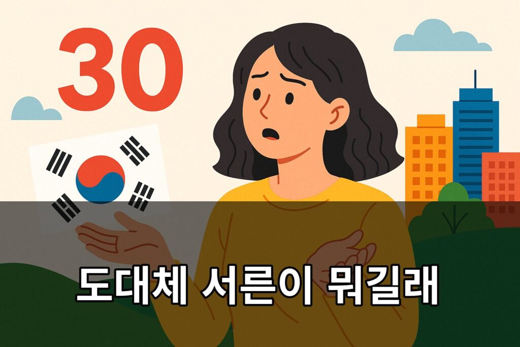 도대체 서른이 뭐길래
