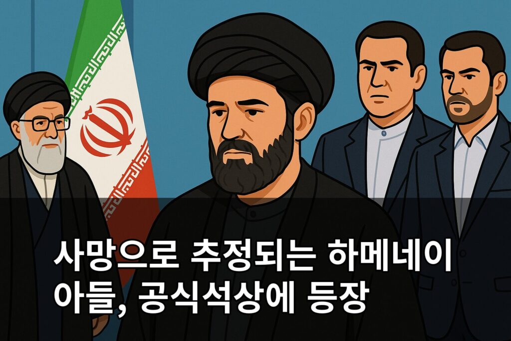 사망으로 추정되는 하메네이 아들 공식석상에