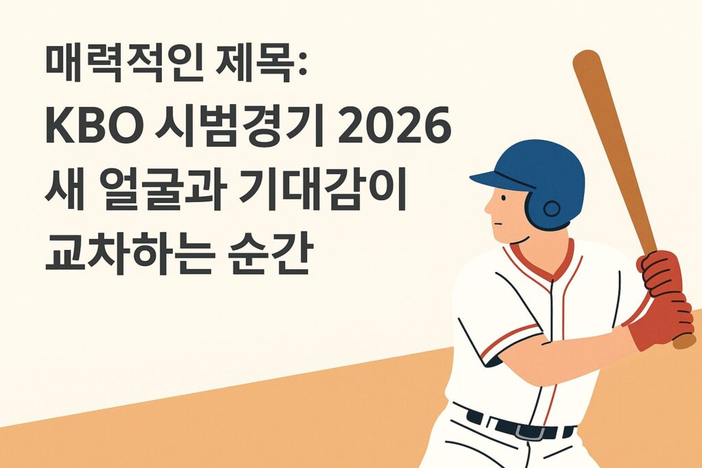 kbo 시범경기