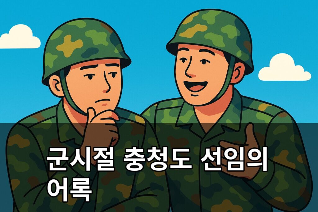 군시절 충청도 선임의 어록