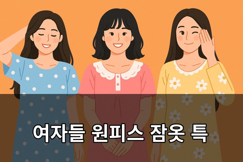 여자들 원피스 잠옷 특
