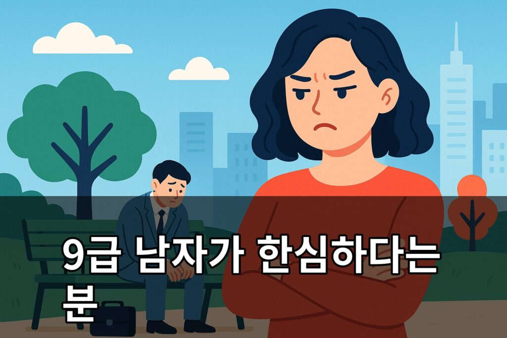 9급 남자가 한심하다는 분