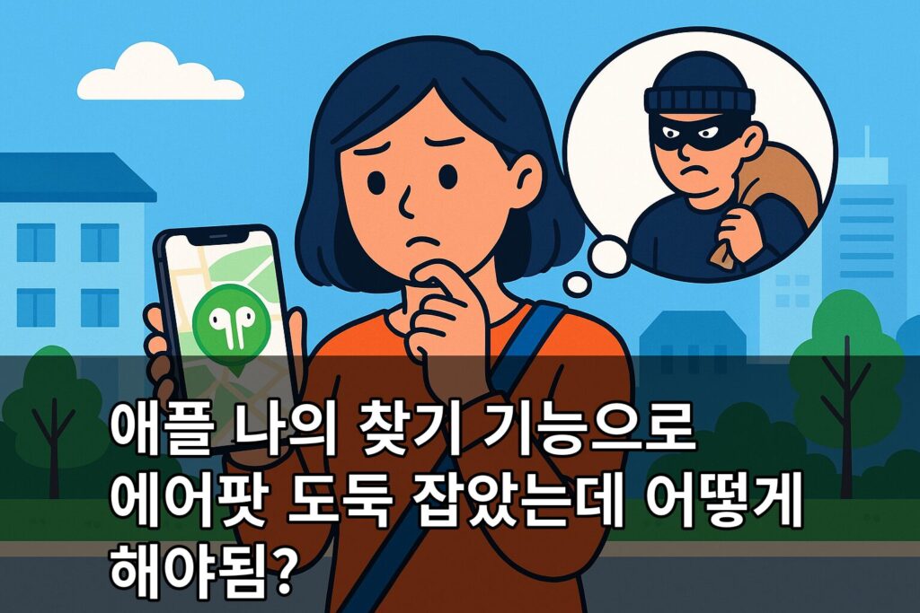 애플 나의 찾기 기능으로 에어팟
