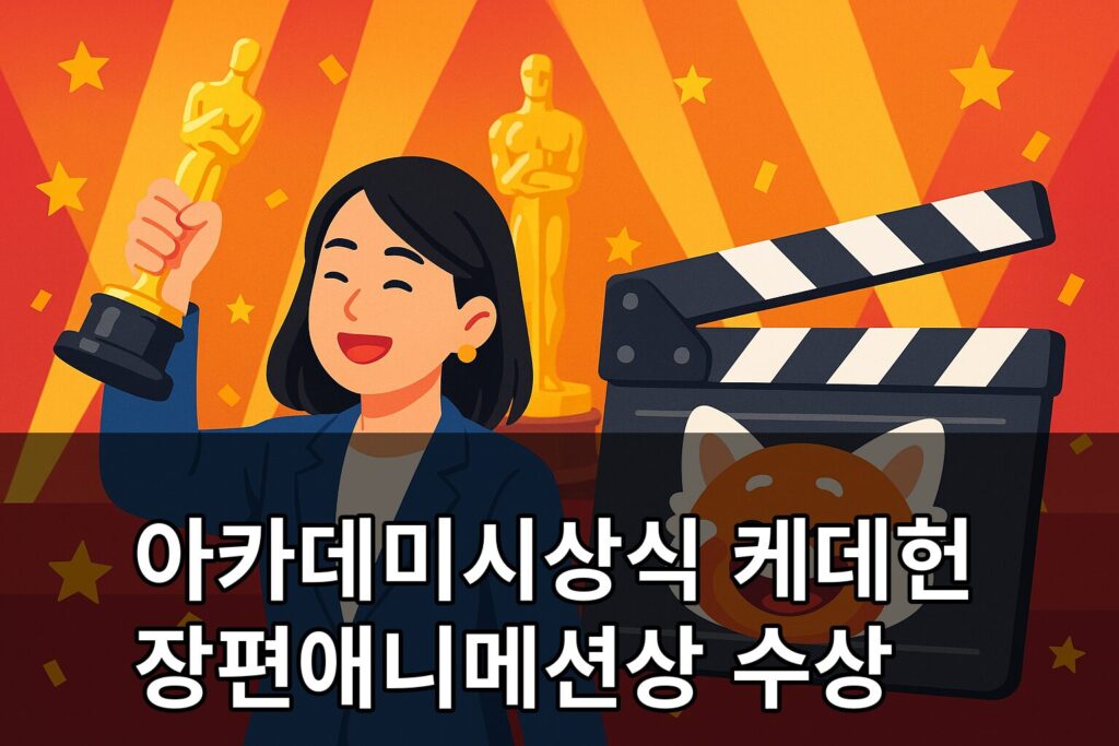 아카데미시상식 케데헌 장편애니메션상 수상