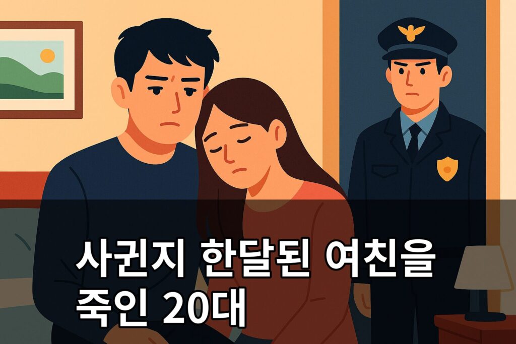 사귄지 한달된 여친을 죽인 20대