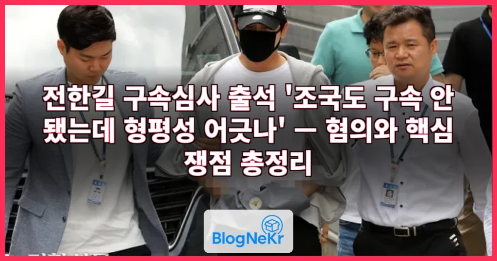 구속심사 출석 전한길 "조국도 구속 안 돼…형평성 어긋나" 관련 이미지