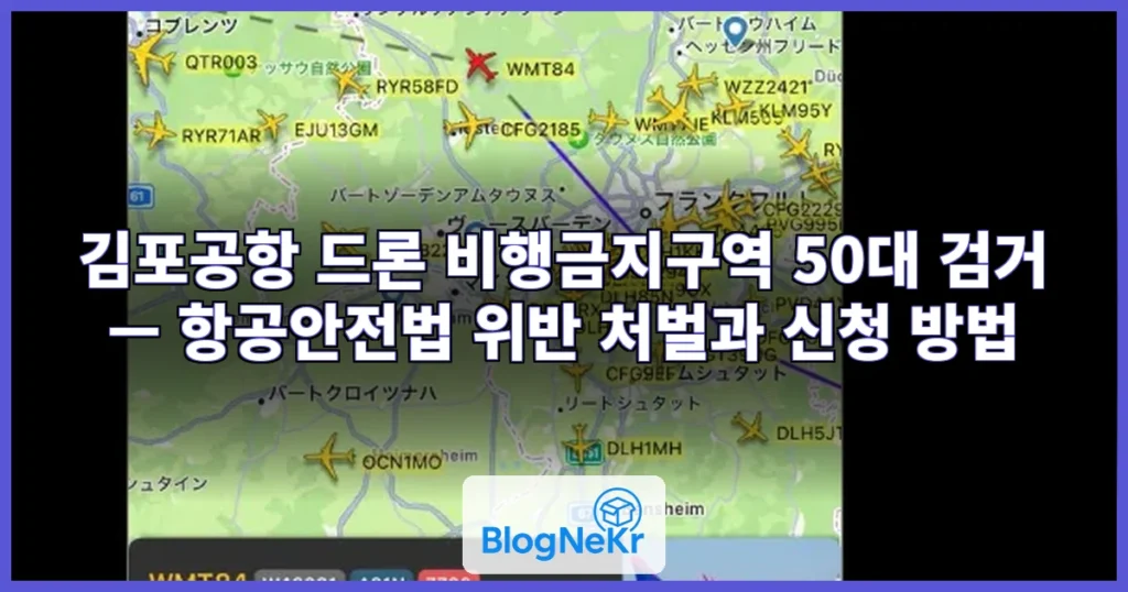 [속보] 항공기 다니는데 ‘아찔’…‘비행 금지’ 김포공항 인근서 드론 날린 50대 검거 관련 이미지