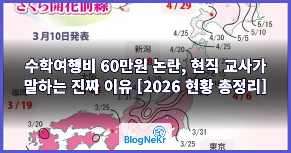 '2박3일 60만원' 수학여행비 논란에…현직 교사의 '울분' 관련 이미지