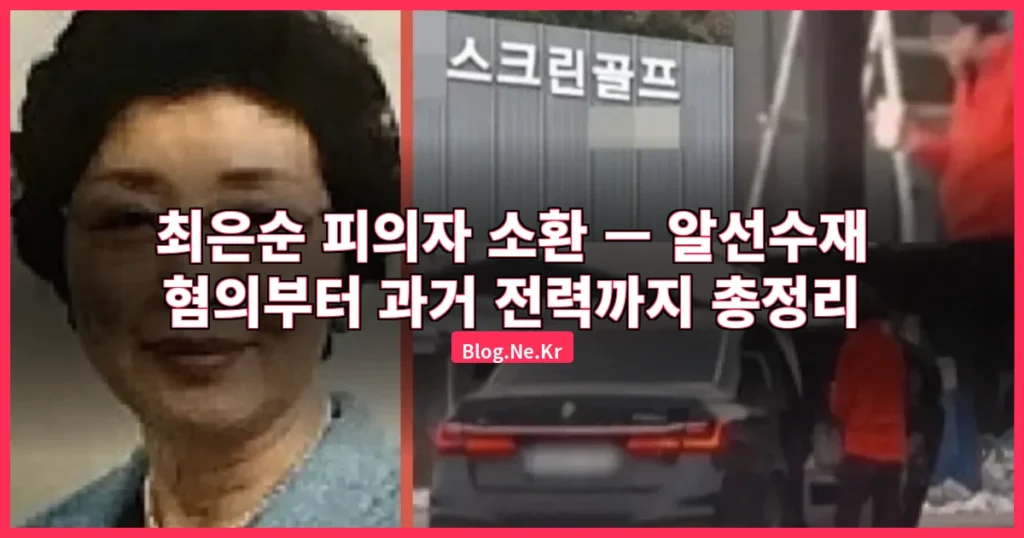 최은순 관련 이미지