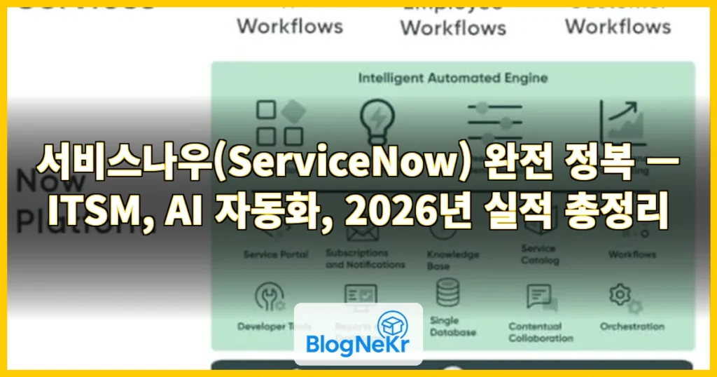 서비스나우 관련 이미지