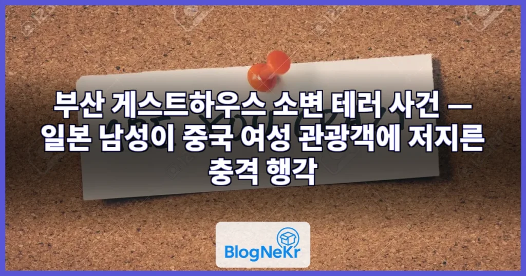"너 미쳤어?" 부산 찾은 중국 여성에 '소변 테러'한 일본 남성 관련 이미지