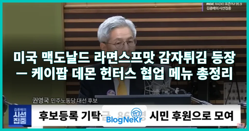 [특파원 시선] '라면스프맛' 맥도날드 감자튀김 관련 이미지