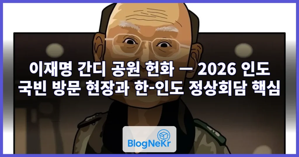 이재명 간디 공원 헌화 관련 이미지