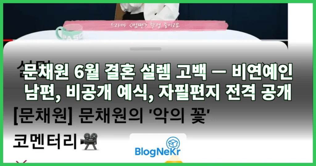 문채원 6월 결혼 설렘 관련 이미지