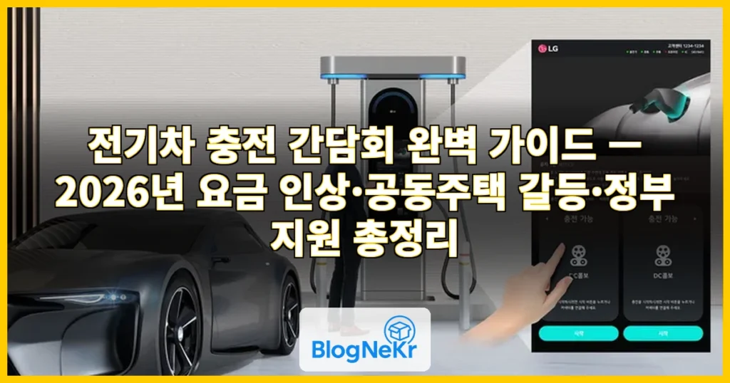 전기차 충전 간담회 관련 이미지