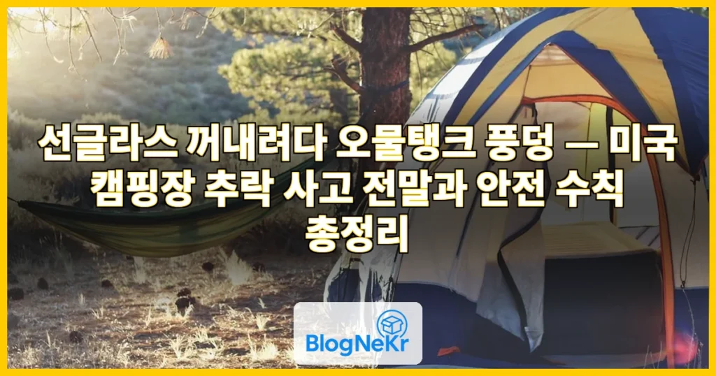 "선글라스 꺼내려다 변기 풍덩"…미 캠핑장 오물탱크서 남성 … 관련 이미지