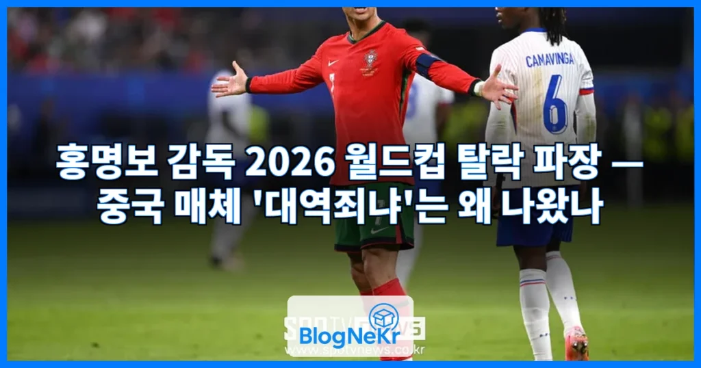 "축구 진 게 대역죄냐? 본선 못가는 나라 얼마나 많은데"…홍명보 감독 감... 관련 이미지