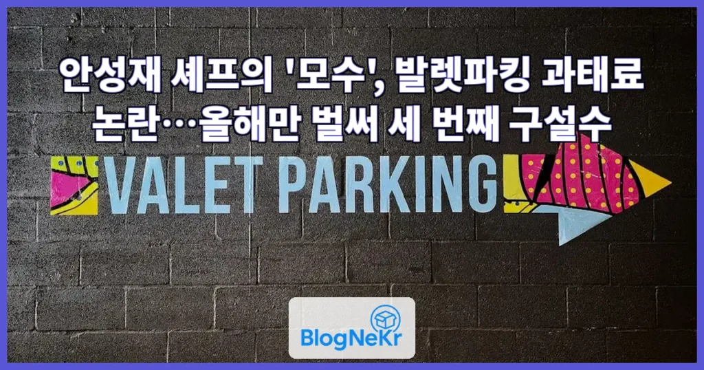 "발렛 맡겼더니 과태료 날아와"…안성재 '모수' 또 구설수 관련 이미지