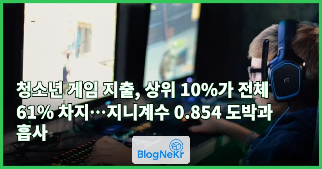 “게임에 돈 쓰는 청소년 10명 중 1명, 전체 지출 61% 차지” 관련 이미지