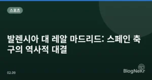발렌시아 대 레알 마드리드: 스페인 축구의 역사적 대결