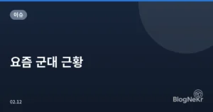 요즘 군대 근황