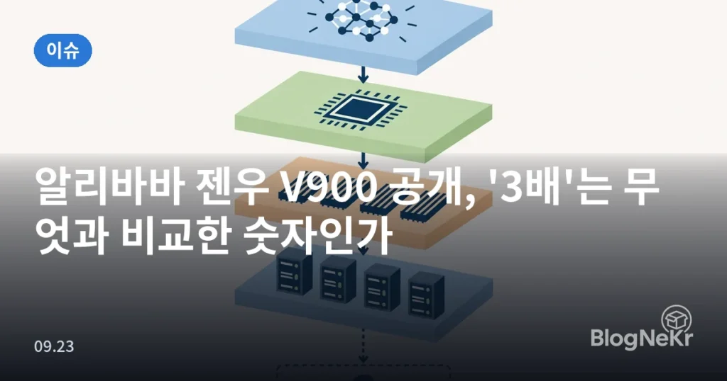 알리바바 젠우 V900 공개, '3배'는 무엇과 비교한 숫자인가