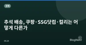 추석 배송, 쿠팡·SSG닷컴·컬리는 어떻게 다른가