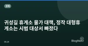 귀성길 휴게소 물가 대책, 정작 대형휴게소는 시범 대상서 빠졌다