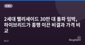 2세대 팰리세이드 30만 대 돌파 임박, 하이브리드가 흥행 이끈 비결과 가격 비교